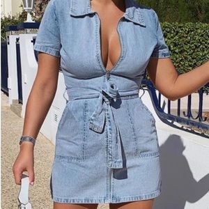 White Fox Boutique denim dress